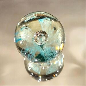 Stunning Handblown Glass Paper Weight
